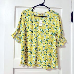 NWT Floral Loft Blouse